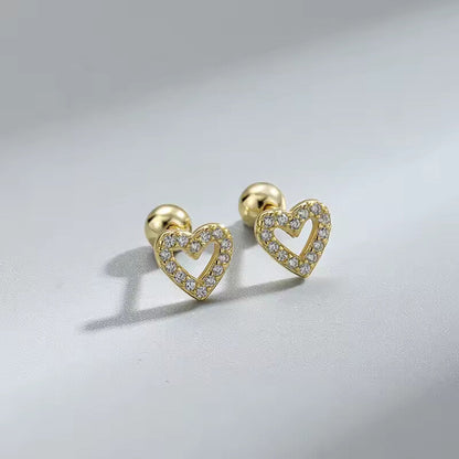 New Fashion Heart Stud Earrings for Women