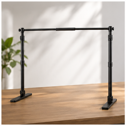 Tabletop Background Stand — lifestyle
